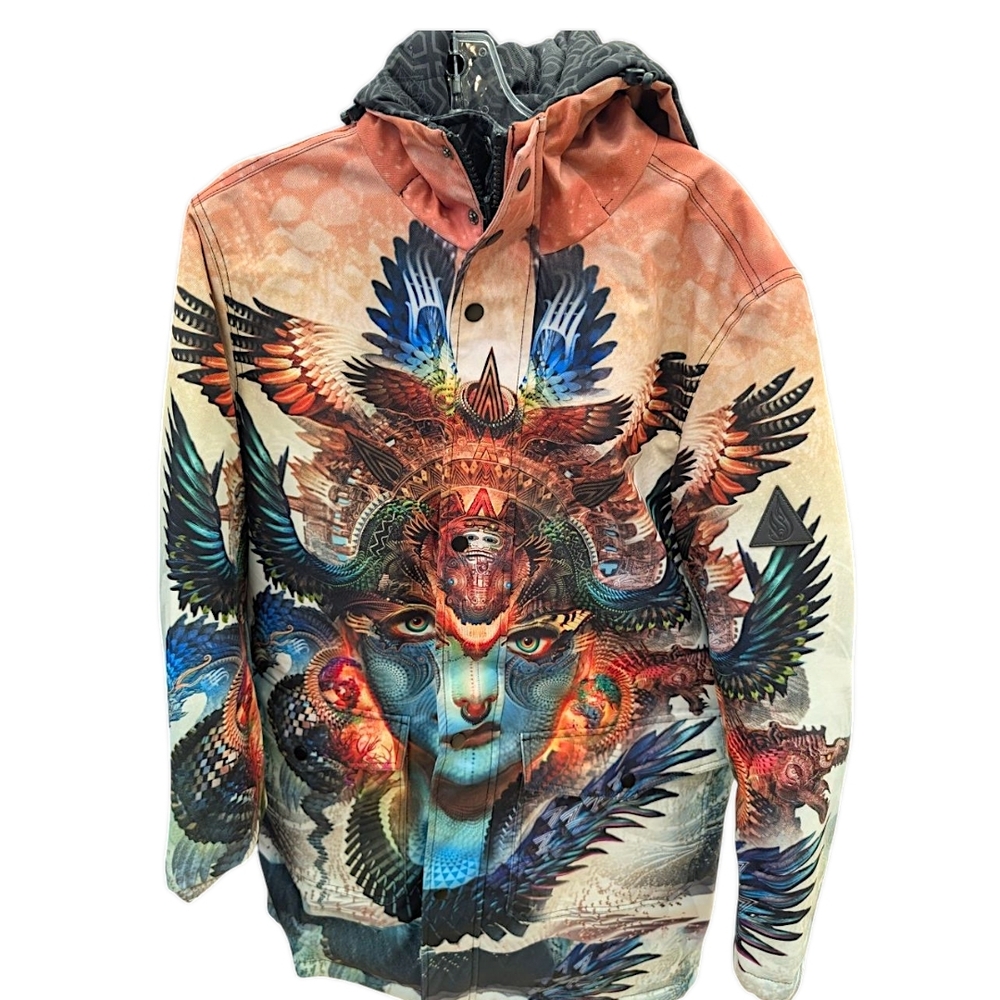 Threyda Reversible Jacket with Detailed Print Limited Edition Size M Unisex